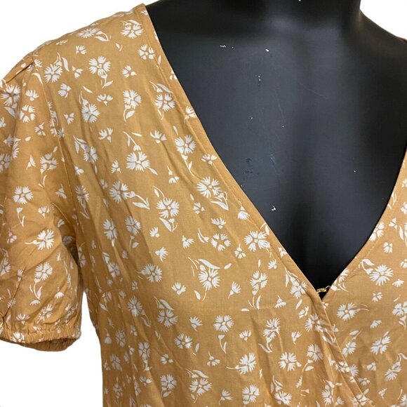 NEW Billabong Hot Tropics Mini Floral Print Wrap Dress Size XXL - Picture 3 of 10